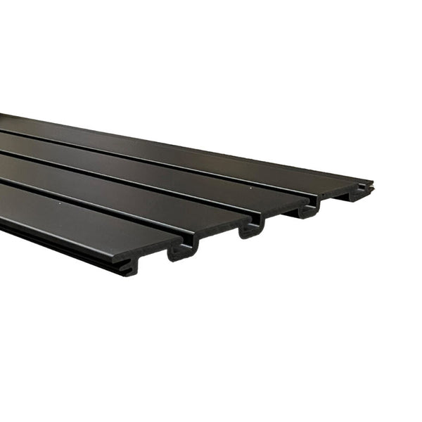 Black PVC Slatwall Panel
